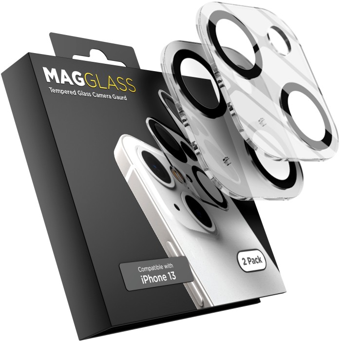 MagGlass iPhone 13 Ultra HD Camera Lens Protector (2 Pack)