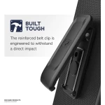 Samsung Galaxy S21 FE Rebel Case With Belt Clip Holster - Black