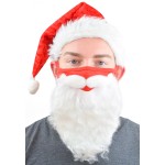 Encased Santa Claus Beard Face Mask + Hat