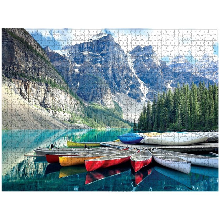 Moraine Lake 1500 Piece Jigsaw Puzzle for Adults and Teens