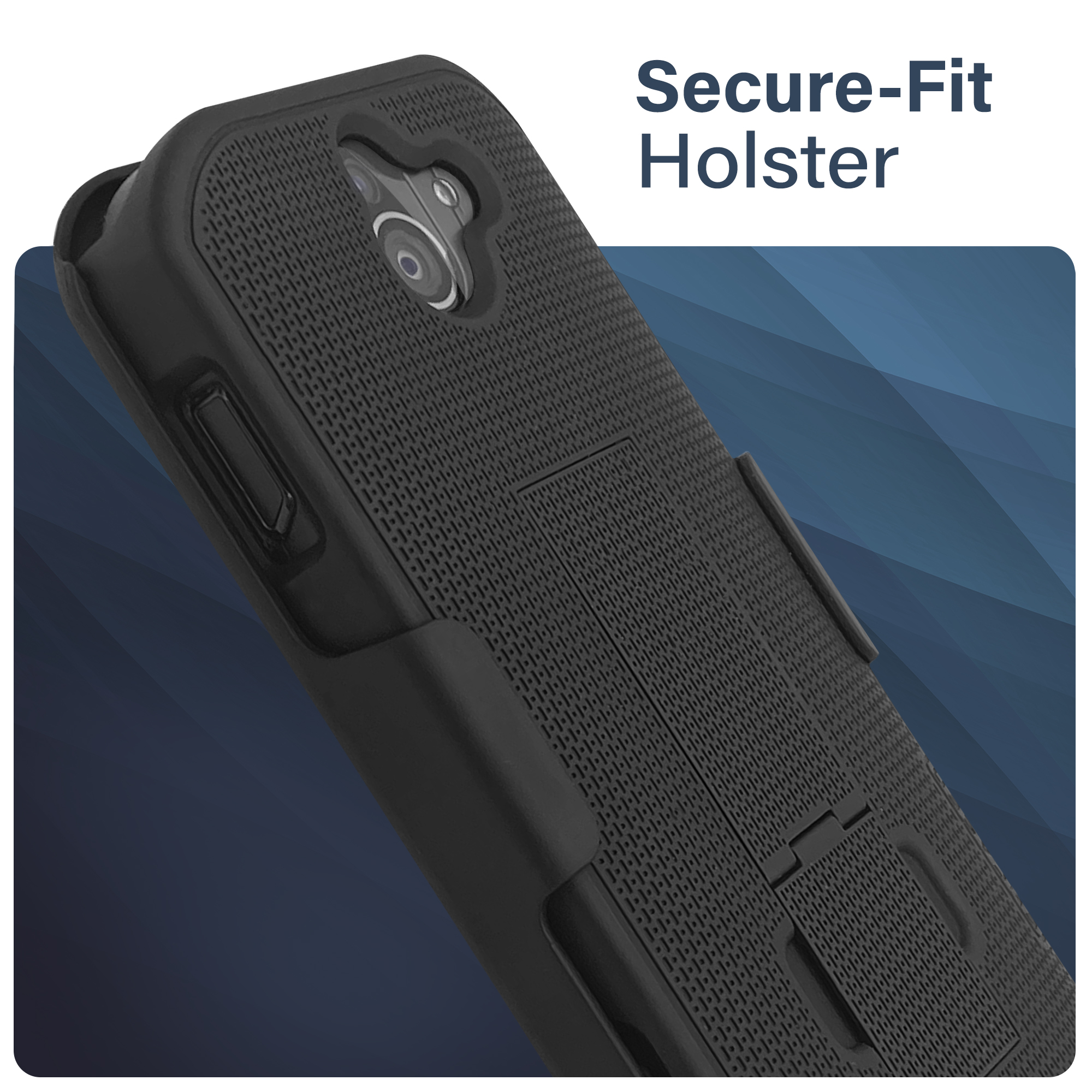 For Kyocera DuraForce PRO 2 E6900 Case Holster Clip Phone Cover Tempered Glass