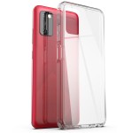 Samsung Galaxy A02s Clear Back Case with Belt Clip Holster