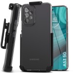 Samsung Galaxy A53 5G Clear Case with Belt Clip Holster