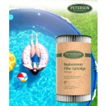Peterson Replacement Pool Filter Type B (29005E) Compatible with Intex Swimming Pool Filter Cartridge (8 Pack)