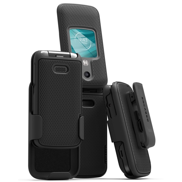 TCL MyFlip 2 / Alcatel MyFlip 2 DuraClip Case and Belt Clip Holster (A406DL)
