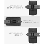 Nylon Phone Pouch Belt Clip - Large