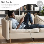 Lightning to USB-C 10-Foot Cable - 2 Pack
