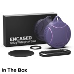 Waterproof Airtag Case - 2 Pack in Black and Purple