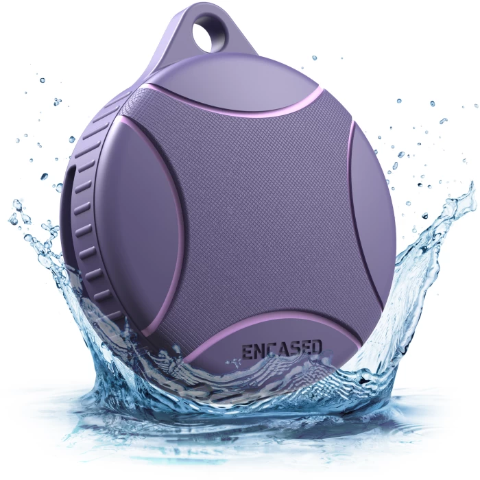 Waterproof Airtag Case in Purple
