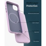 iPhone 14 Artura Leather Case in Lavender and Wallet - MagSafe Compatible