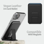 iPhone 14 Plus Clearback Case with Leather Wallet - MagSafe Compatible