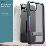 iPhone 14 Exos Armor Case in Purple with Screen Protector