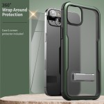 iPhone 14 Exos Armor Case in Green with Screen Protector