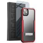 iPhone 14 Plus Exos Armor Case in Red with Screen Protector