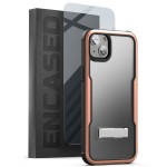 iPhone 14 Exos Armor Case in Rose Gold with Screen Protector