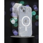 iPhone 14 Plus Lexion Case in Lace Leaf with Screen Protector - MagSafe Compatible
