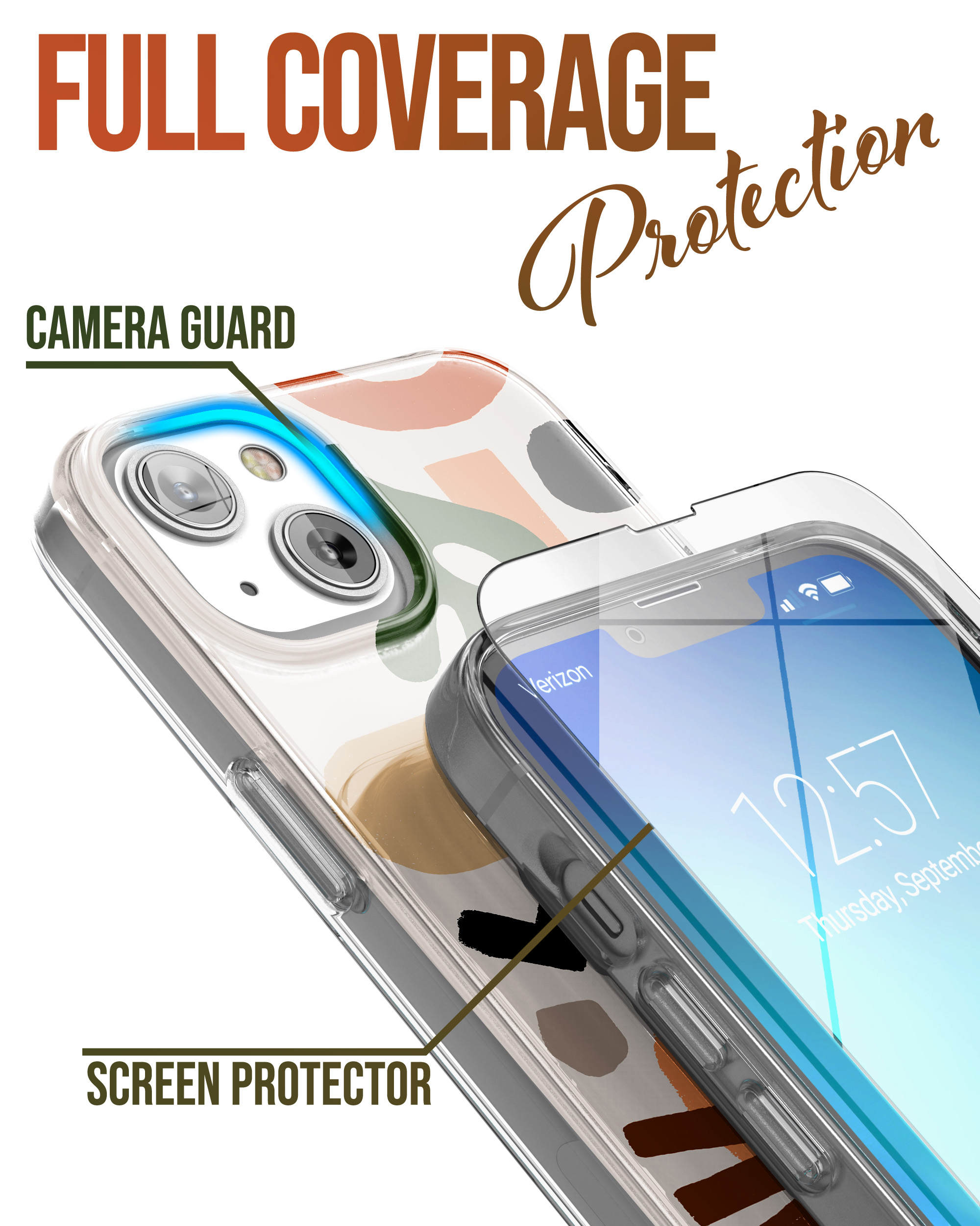 iPhone 14 Plus Loop Case in Earthy Art with Screen Protector - Encased