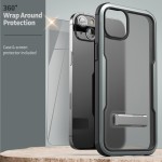 iPhone 14 Exos Armor Case in Gunmetal with Screen Protector