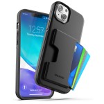 iPhone 14 Plus Phantom Wallet Case in Black with Screen Protector