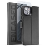 iPhone 14 Primo Leather Case in Black and Folio Wallet - MagSafe Compatible