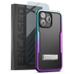 iPhone 14 Pro Max Exos Armor Case in Purple with Screen Protector