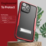 iPhone 14 Pro Max Exos Armor Case in Red with Screen Protector