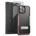iPhone 14 Pro Exos Armor Case in Rose Gold with Screen Protector