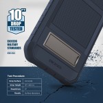 iPhone 14 Pro Falcon Shield Case in Blue with Belt Clip Holster