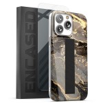 iPhone 14 Pro Loop Case in Black Marble with Screen Protector