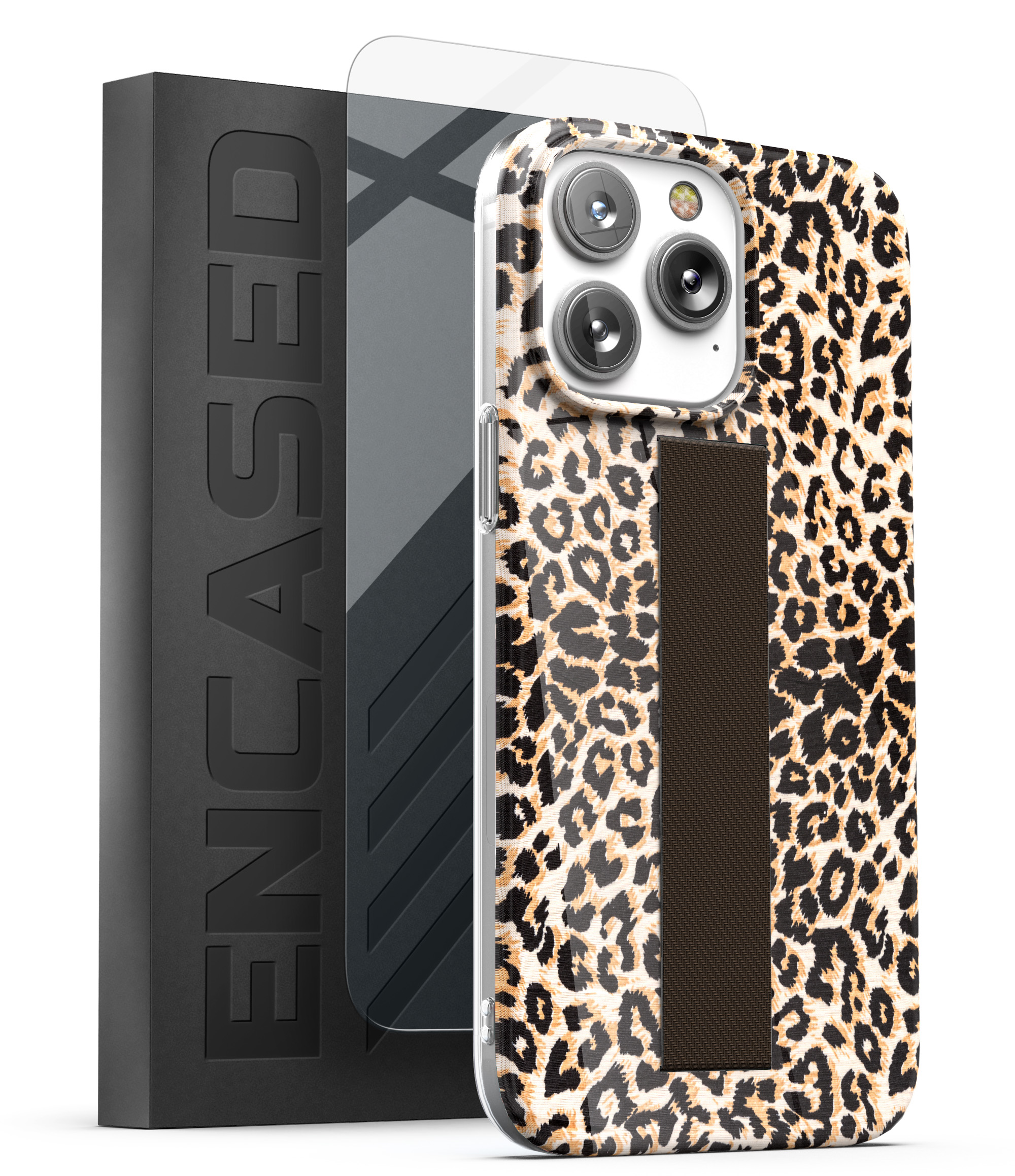 iPhone Pro Max Loop Case in Leopard with Screen Protector - Encased