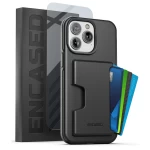 iPhone 14 Pro Phantom Wallet Case in Black with Screen Protector