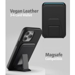iPhone 14 Pro Slimshield Case in Black with Leather Wallet - MagSafe Compatible