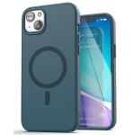 iPhone 14 Slimshield Case in Blue with Belt Clip Holster - MagSafe Compatible