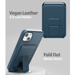 iPhone 14 Slimshield Case in Blue with Leather Wallet - MagSafe Compatible