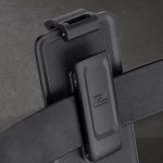 iPhone 14 Pro Slimshield Case in Black with Belt Clip Holster - MagSafe Compatible