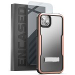 iPhone 14 Plus Exos Armor Case in Rose Gold with Screen Protector
