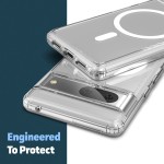 Google Pixel 7 Clear-Back Magnetic Case with Card Holder