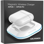 Galvanox Magnetic Wireless Charger for AirPods Pro and AirPods Version 2/3 (White)