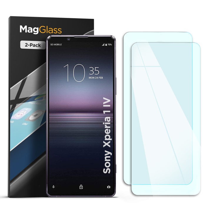 beneden Bewolkt temperatuur Sony Xperia 1 IV MagGlass Ultra HD Screen Protector – 2 Pack - Encased