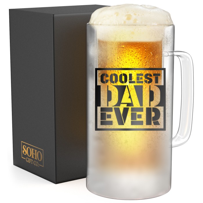 SoHo Insulated Beer Mug "COOLEST DAD EVER"