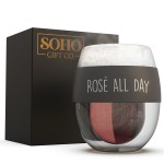 SoHo Stemless Wine Glass "ROSE ALL DAY"-LI5521