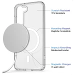 Samsung Galaxy S23 Clear Magsafe Case with Portable MagSafe Charger