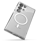 Samsung Galaxy S23 Ultra Clear Magsafe Case with Portable MagSafe Charger
