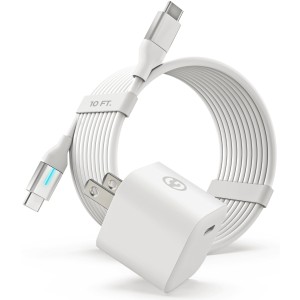 Galvanox  GaN 33W PD Wall Adapter with 10 ft USB-C Cable