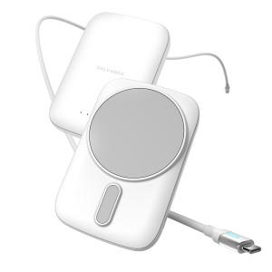 Galvanox MagSafe Powerbank with USB-C Cable in White
