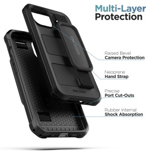 Alternative view of iPhone 15 Falcon Hand Strap Case with Belt Clip Holster