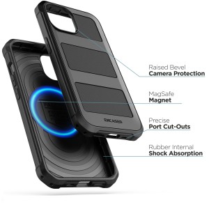 Alternative view of iPhone 15 Pro Max Falcon MagSafe Case with Belt Clip Pouch