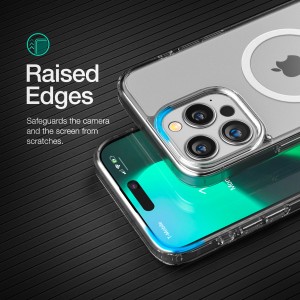 Alternative view of iPhone 15 Pro Magsafe Clear Case with Portable MagSafe Charger
