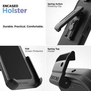 Alternative view of iPhone 15 Falcon MagSafe Case with Belt Clip Holster