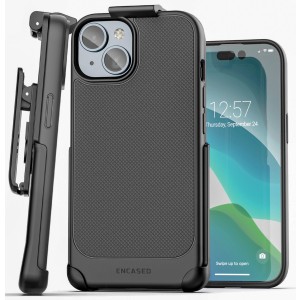 iPhone 15 Thin Armor Case with Belt Clip Holster